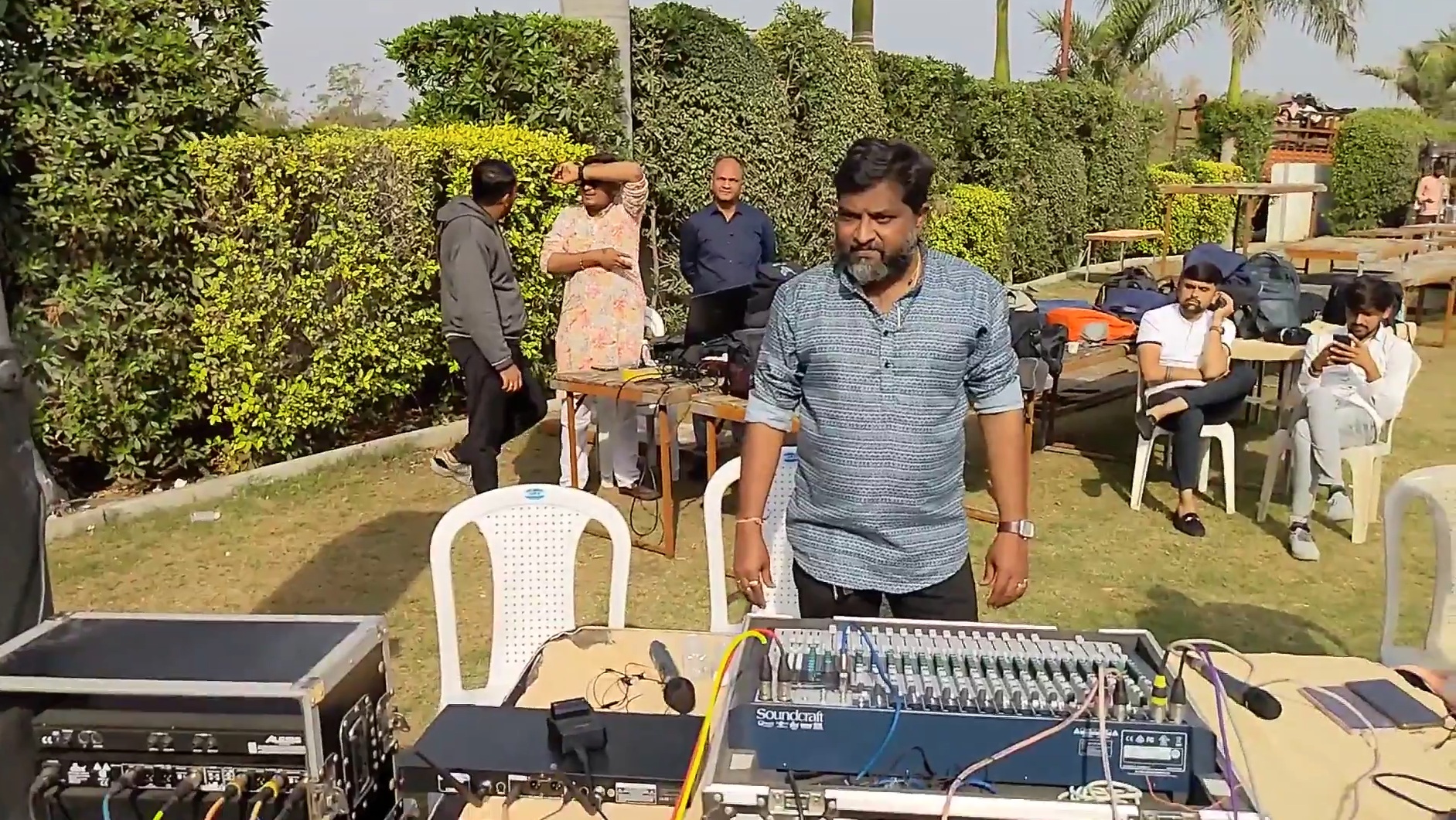 Sound mixer setup